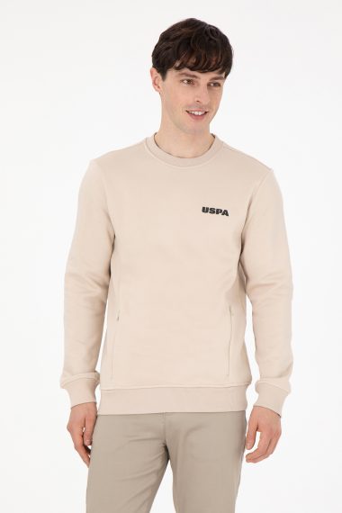 سویشرت یقه گرد خاکستری  رگولار آستین بلند مردانه یو اس پولو | US POLO ASSN