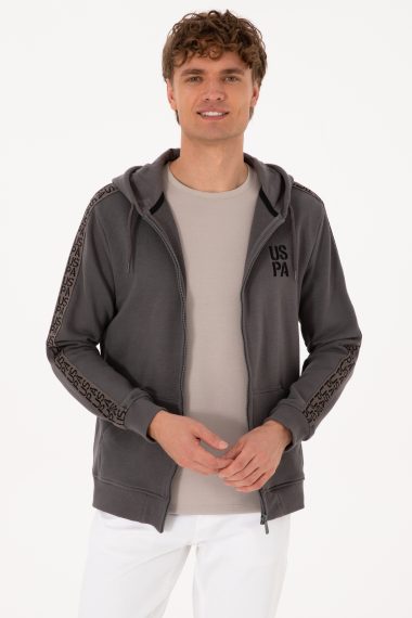 ژاکت  خاکستری  رگولار  مردانه یو اس پولو | US POLO ASSN