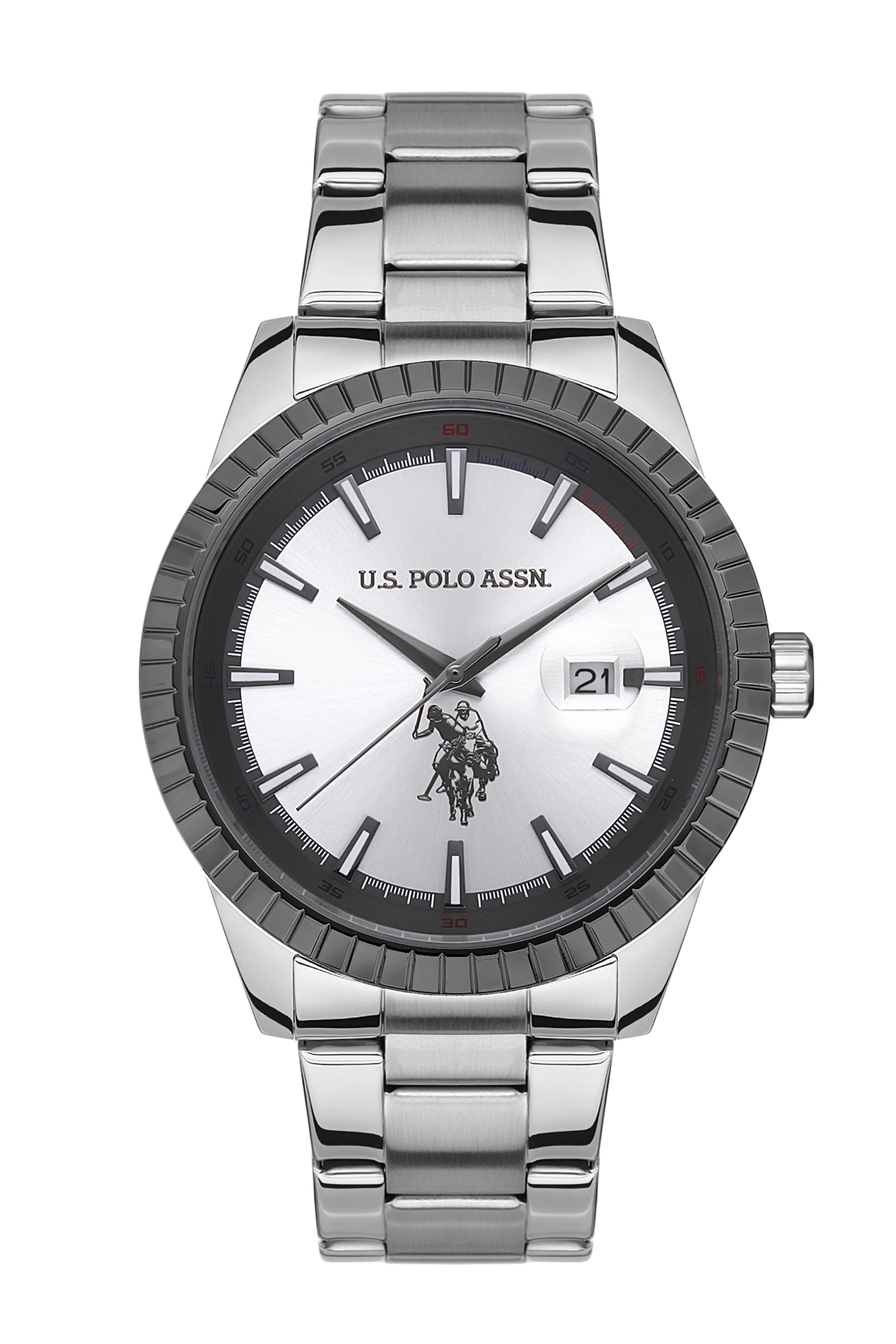 ساعت مچی خاکستری استاندارد فیت مردانه یو اس پولو | US POLO ASSN