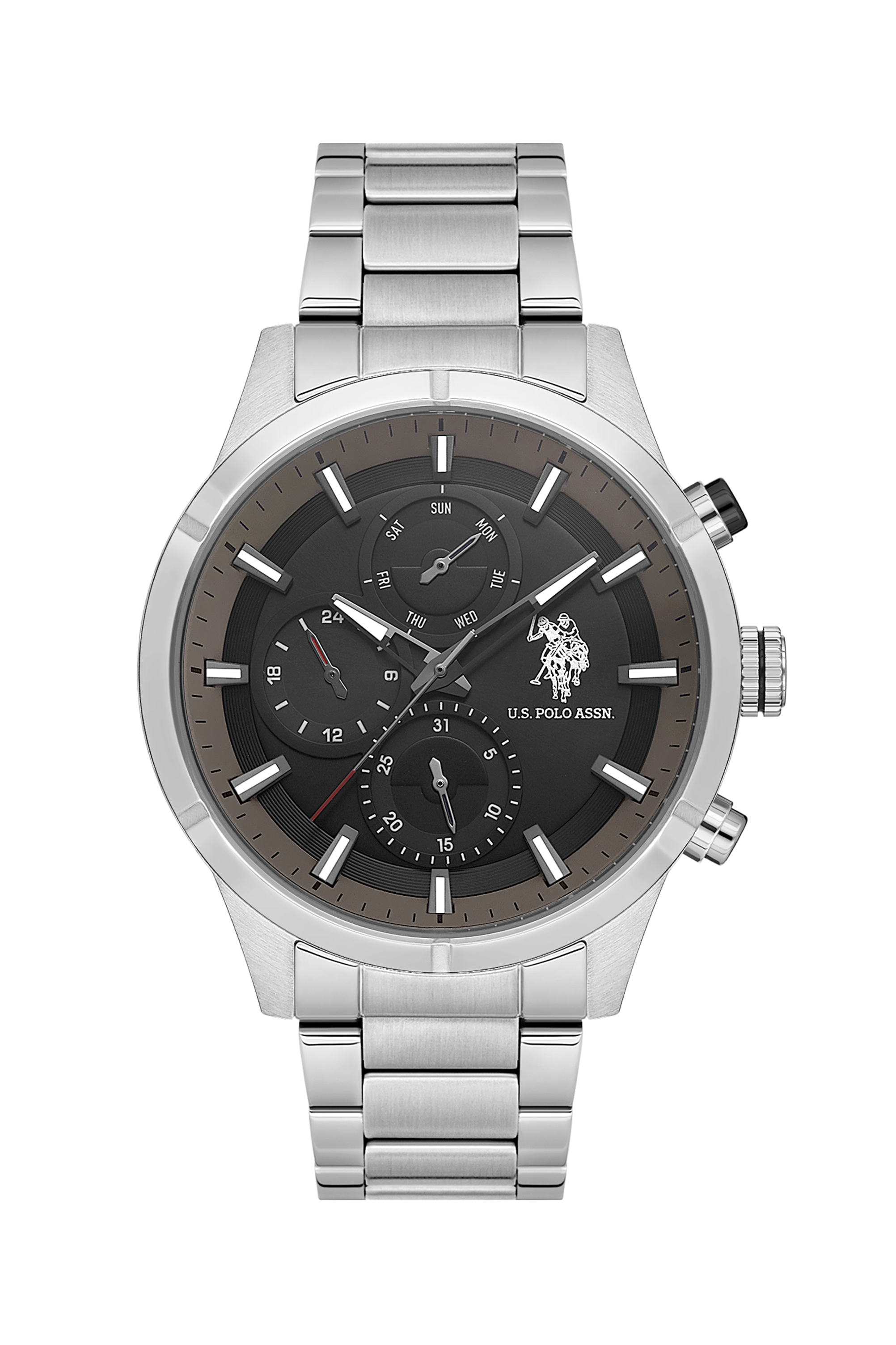 ساعت مچی خاکستری استاندارد فیت مردانه یو اس پولو | US POLO ASSN
