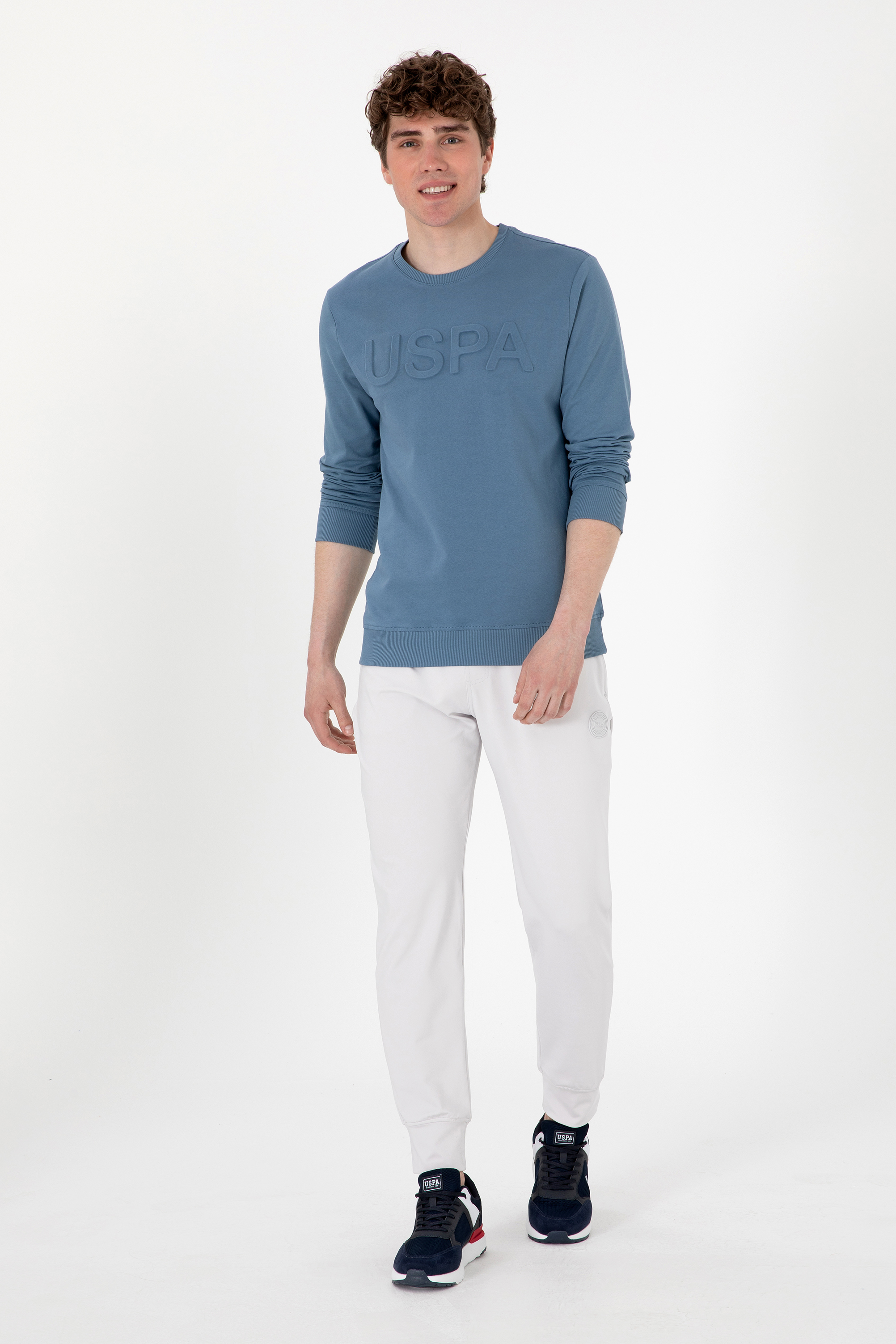 شلوار ورزشی خاکستری روشن رگولار مردانه یو اس پولو | US POLO ASSN