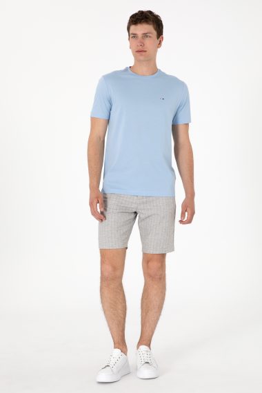 شلوارک  خاکستری روشن  رگولار  مردانه یو اس پولو | US POLO ASSN