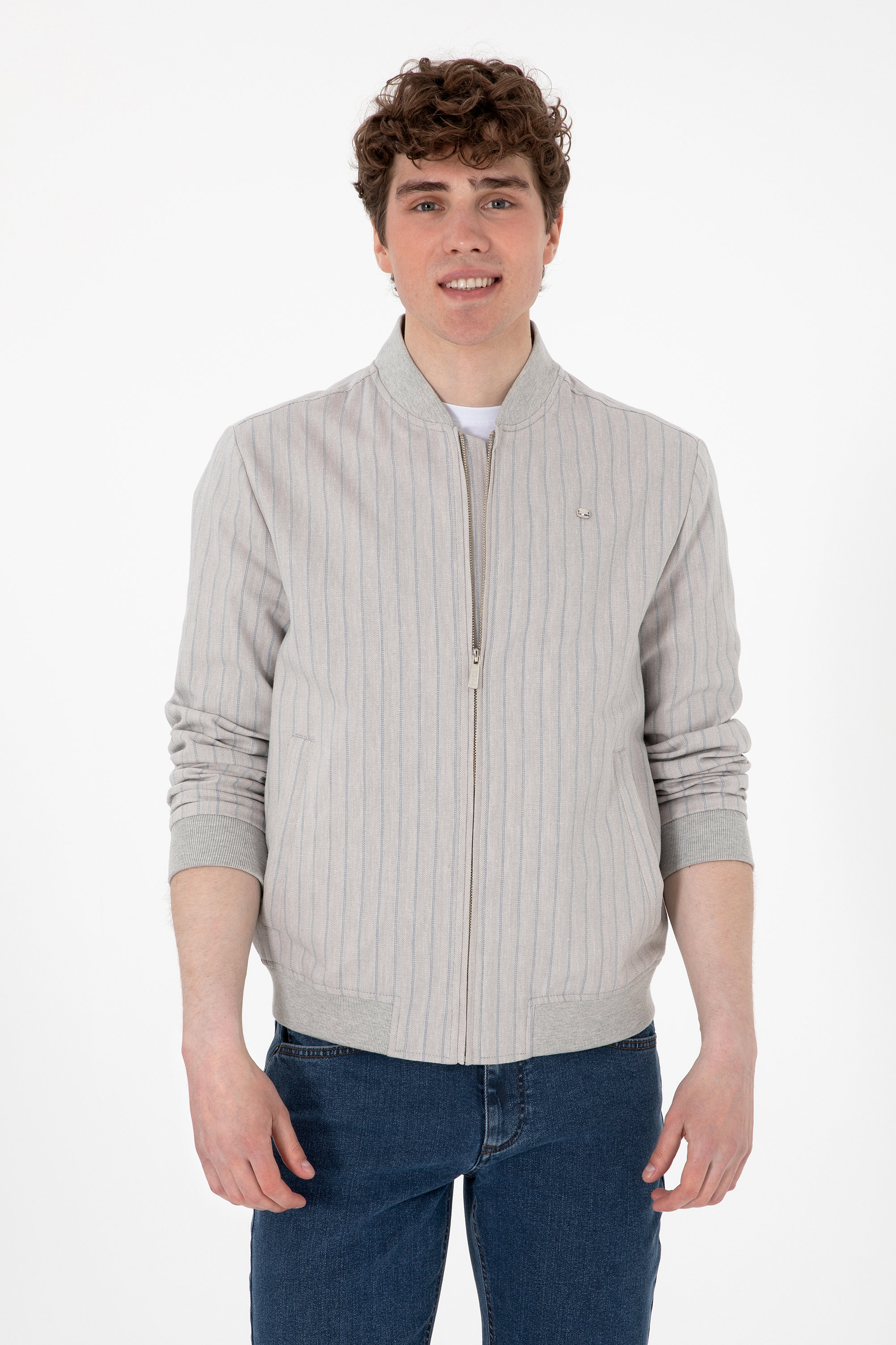 کت تک خاکستری روشن بیسیک مردانه یو اس پولو | US POLO ASSN