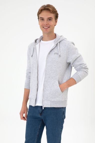 ژاکت  خاکستری روشن  رگولار  مردانه یو اس پولو | US POLO ASSN