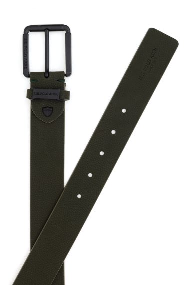 کمربند  خاکی  استاندارد فیت  مردانه یو اس پولو | US POLO ASSN