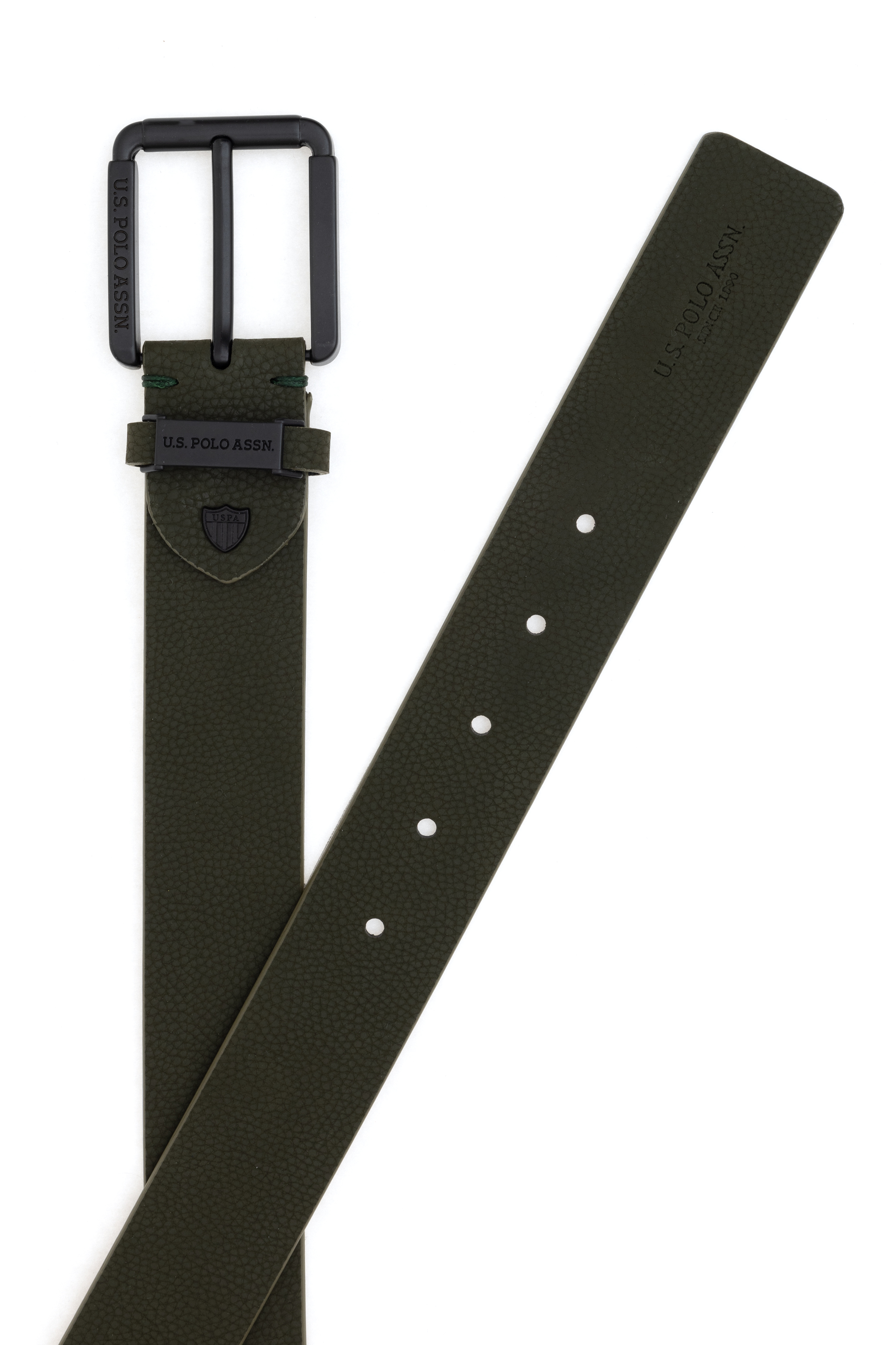 کمربند خاکی استاندارد فیت مردانه یو اس پولو | US POLO ASSN