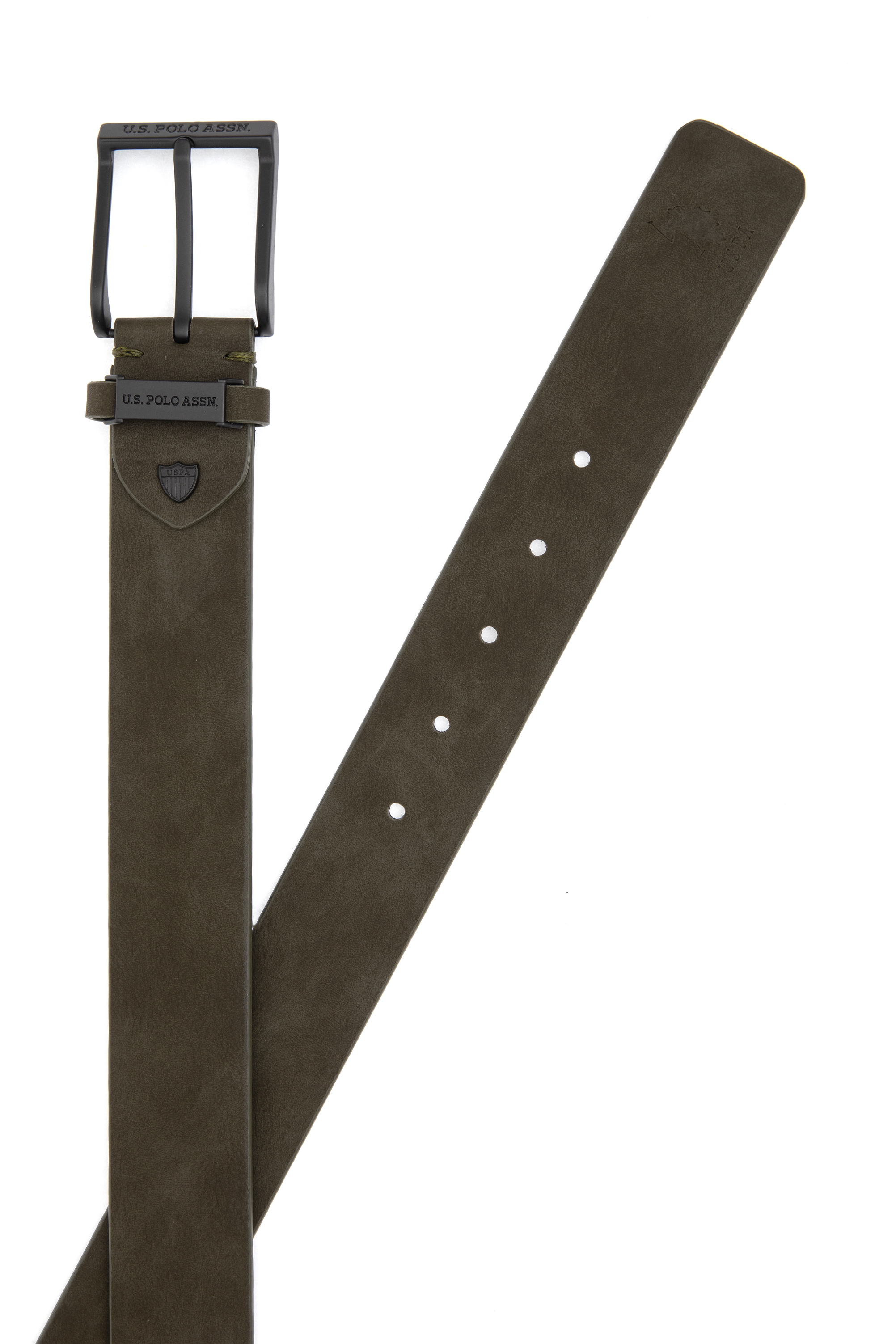 کمربند خاکی استاندارد فیت مردانه یو اس پولو | US POLO ASSN