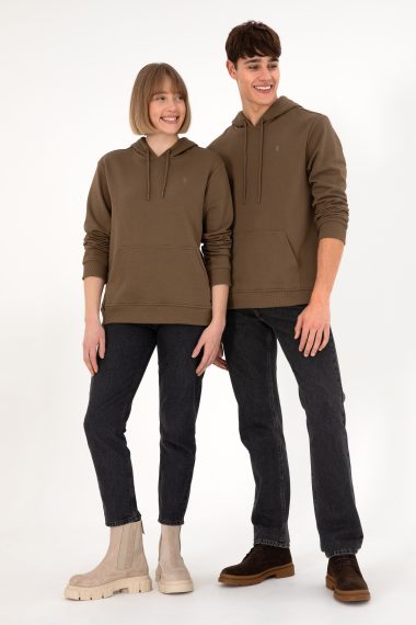 سویشرت بیسیک  خاکی  رگولار  مردانه یو اس پولو | US POLO ASSN