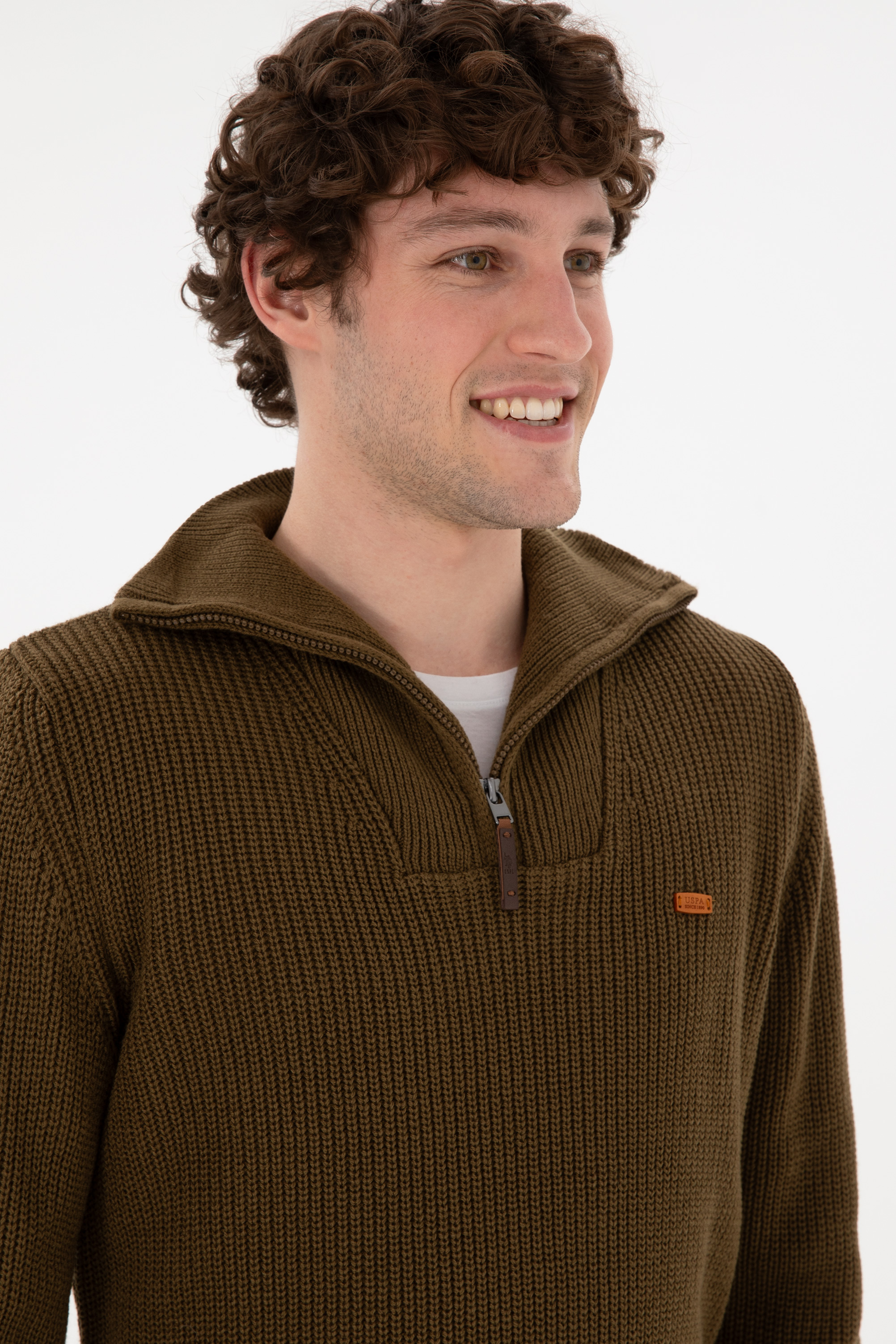 بافت خاکی رگولار مردانه یو اس پولو | US POLO ASSN