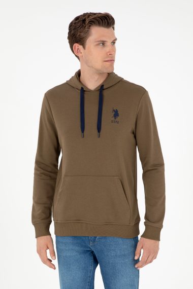 سویشرت بیسیک  خاکی  رگولار  مردانه یو اس پولو | US POLO ASSN