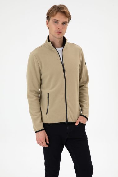 ژاکت  خاکی روشن  رگولار  مردانه یو اس پولو | US POLO ASSN
