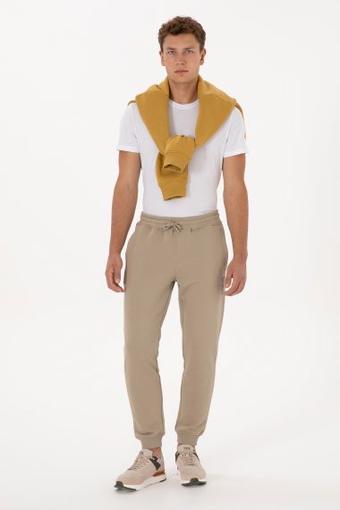 شلوار ورزشی  خاکی روشن  رگولار  مردانه یو اس پولو | US POLO ASSN