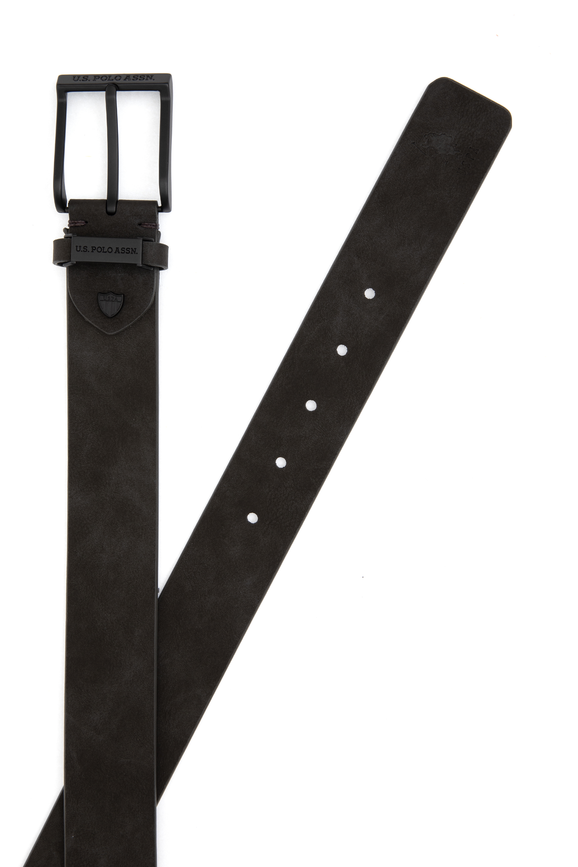کمربند زغالی استاندارد فیت مردانه یو اس پولو | US POLO ASSN