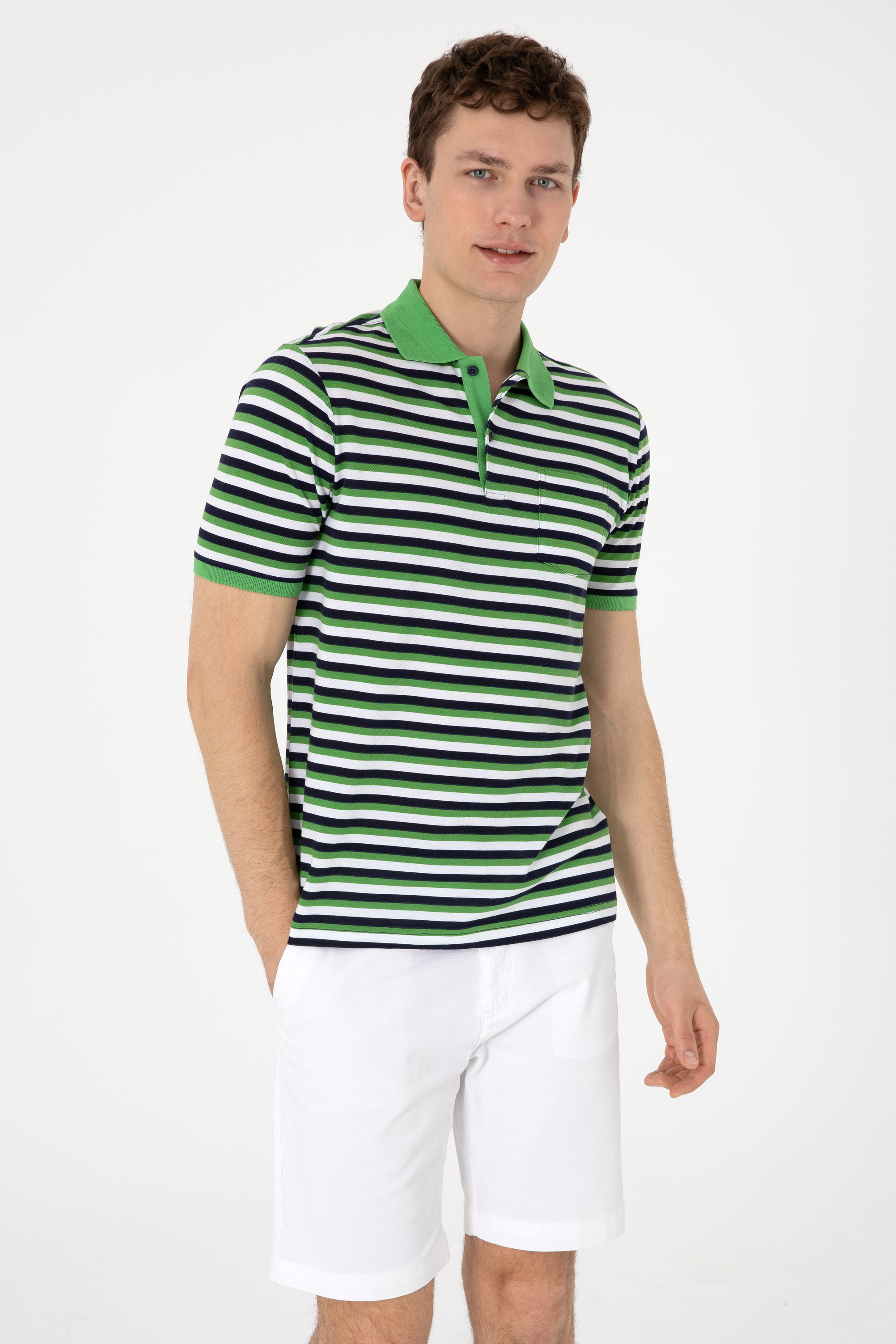 تی شرت سبز رگولار مردانه یو اس پولو | US POLO ASSN