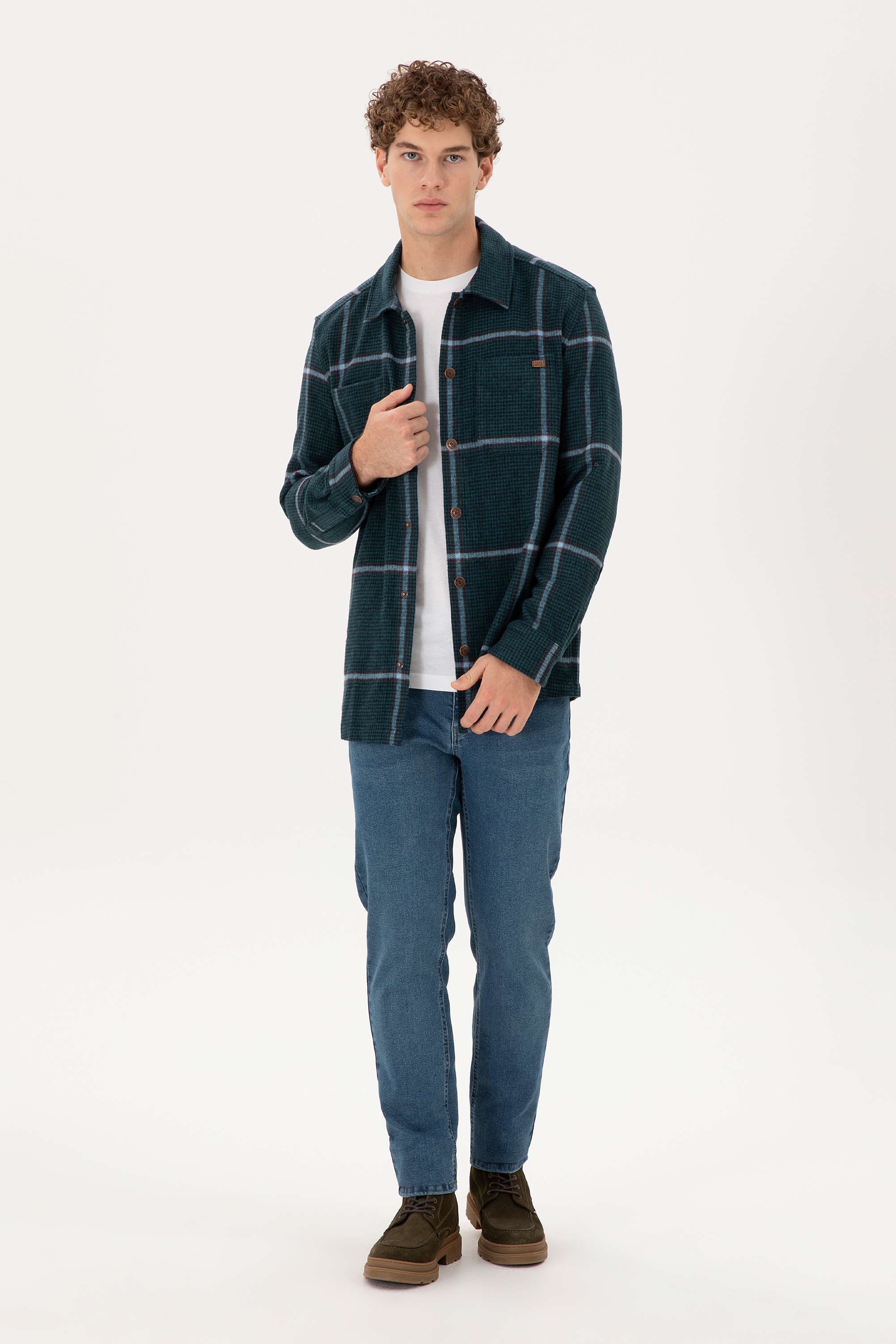 شلوار جین سبز اندامی مردانه یو اس پولو | US POLO ASSN