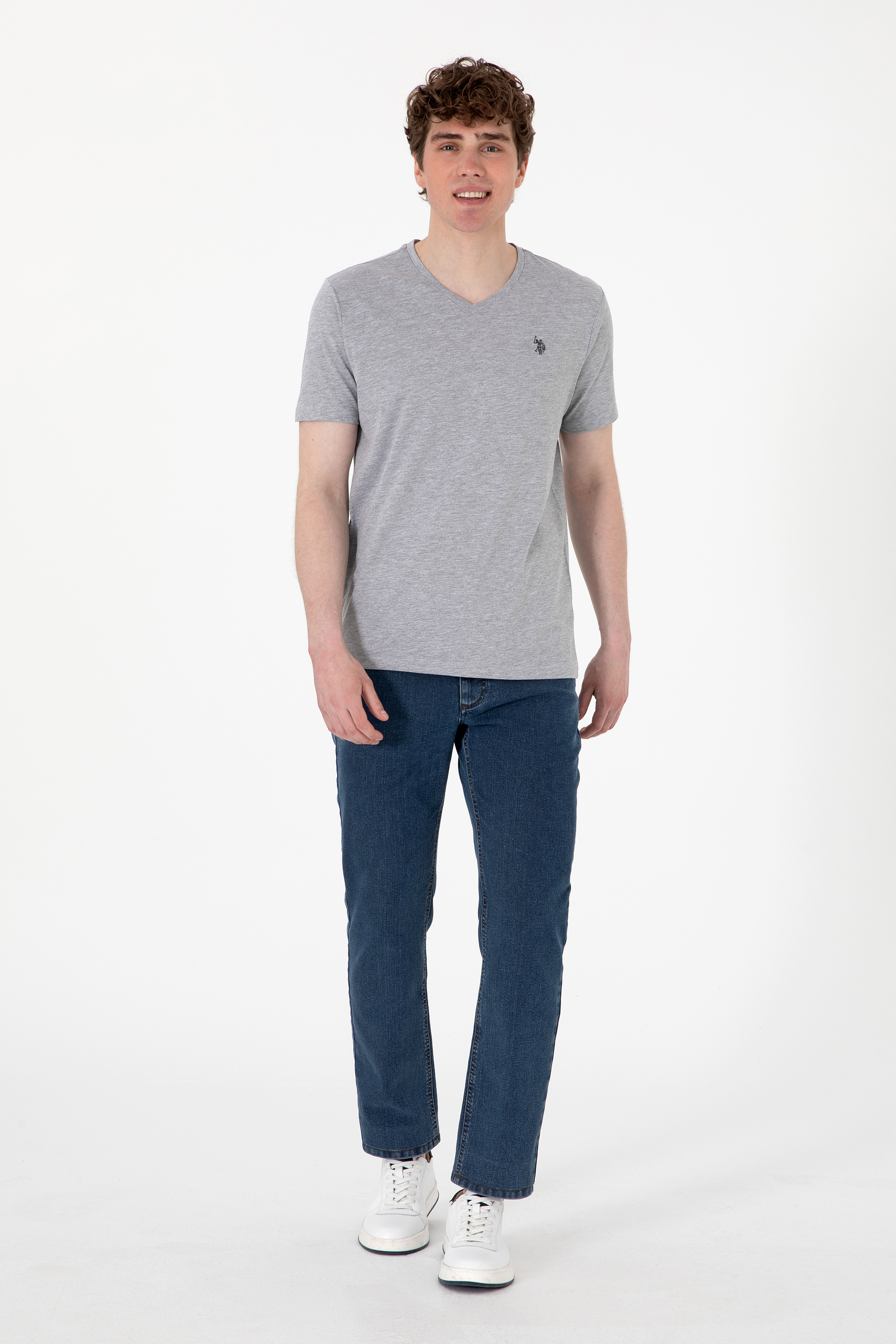 شلوار جین سبز راسته مردانه یو اس پولو | US POLO ASSN