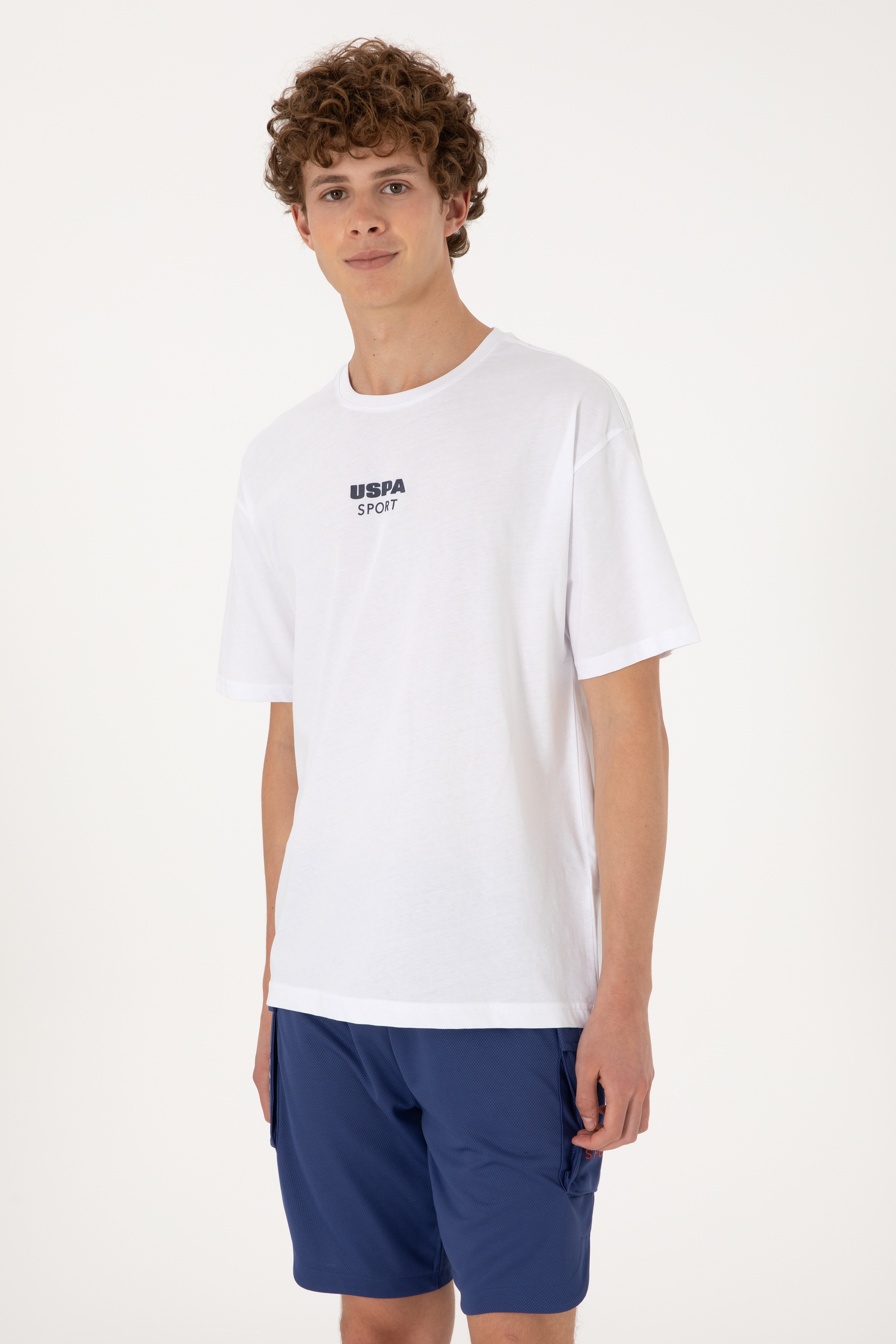 تی شرت سفید ریلکس مردانه یو اس پولو | US POLO ASSN