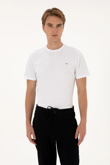 تی شرت بیسیک  سفید  رگولار  مردانه یو اس پولو | US POLO ASSN