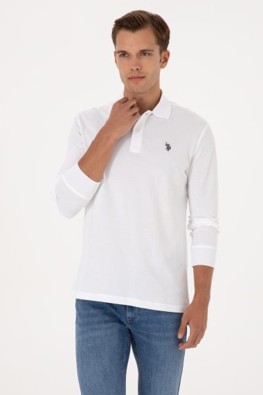 سویشرت بیسیک  سفید  رگولار  مردانه یو اس پولو | US POLO ASSN