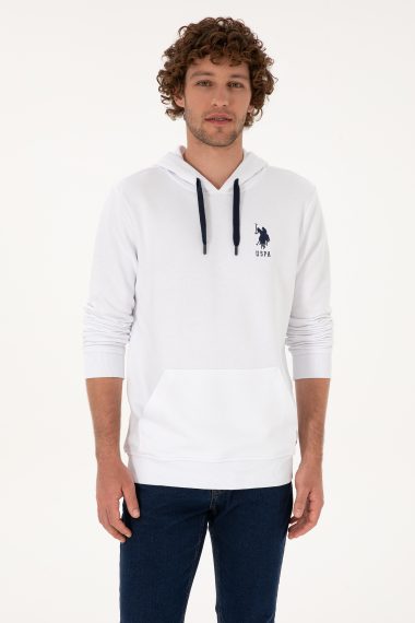 سویشرت بیسیک  سفید  رگولار  مردانه یو اس پولو | US POLO ASSN