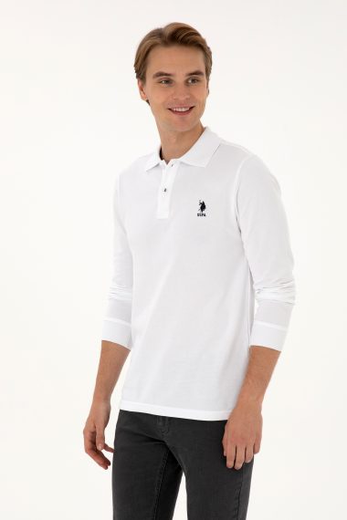 سویشرت بیسیک  سفید  رگولار  مردانه یو اس پولو | US POLO ASSN