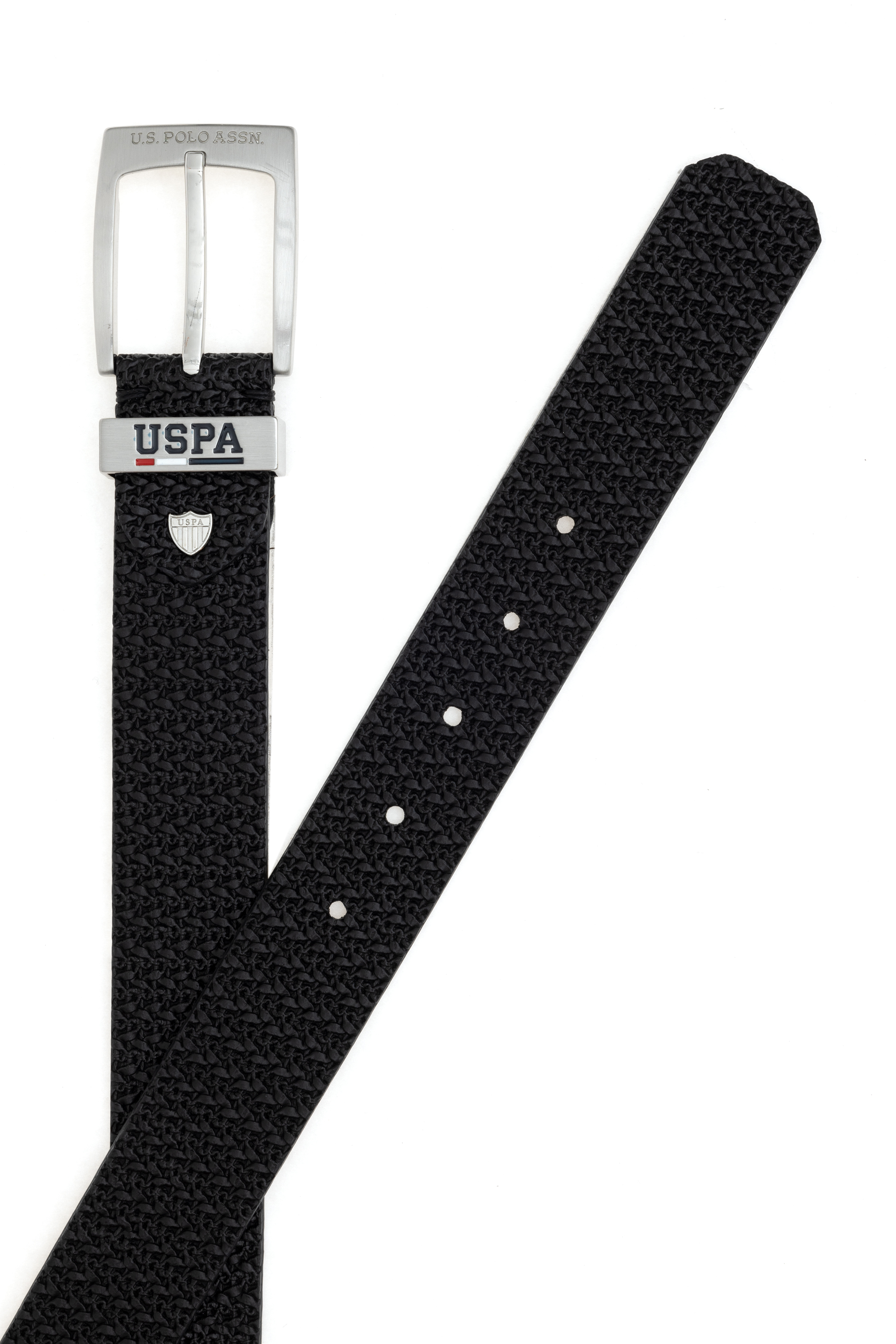کمربند سیاه استاندارد فیت مردانه یو اس پولو | US POLO ASSN