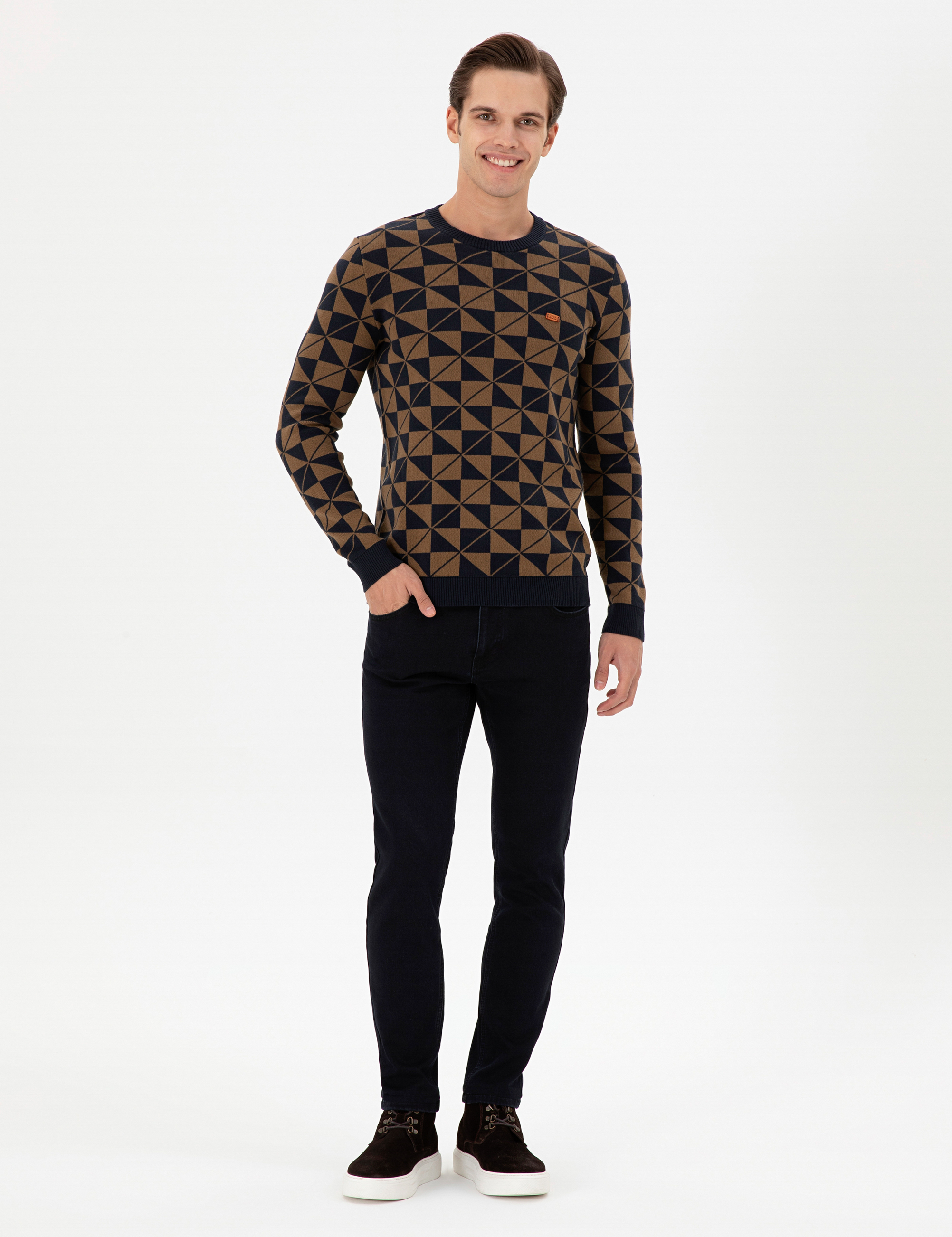 شلوار جین سیاه اندامی مردانه یو اس پولو | US POLO ASSN