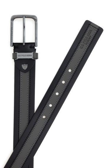 کمربند  سیاه  استاندارد فیت  مردانه یو اس پولو | US POLO ASSN