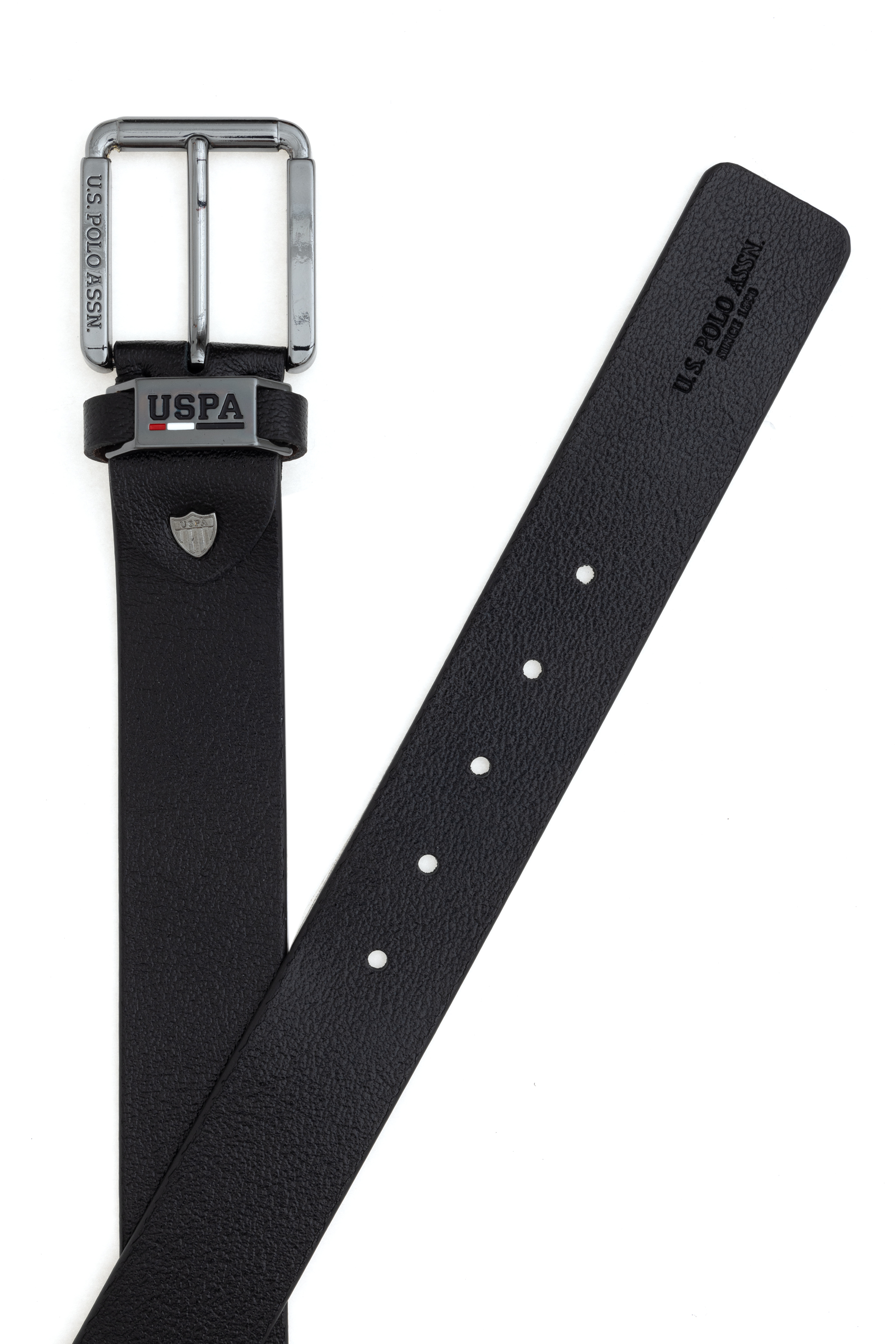 کمربند سیاه استاندارد فیت مردانه یو اس پولو | US POLO ASSN