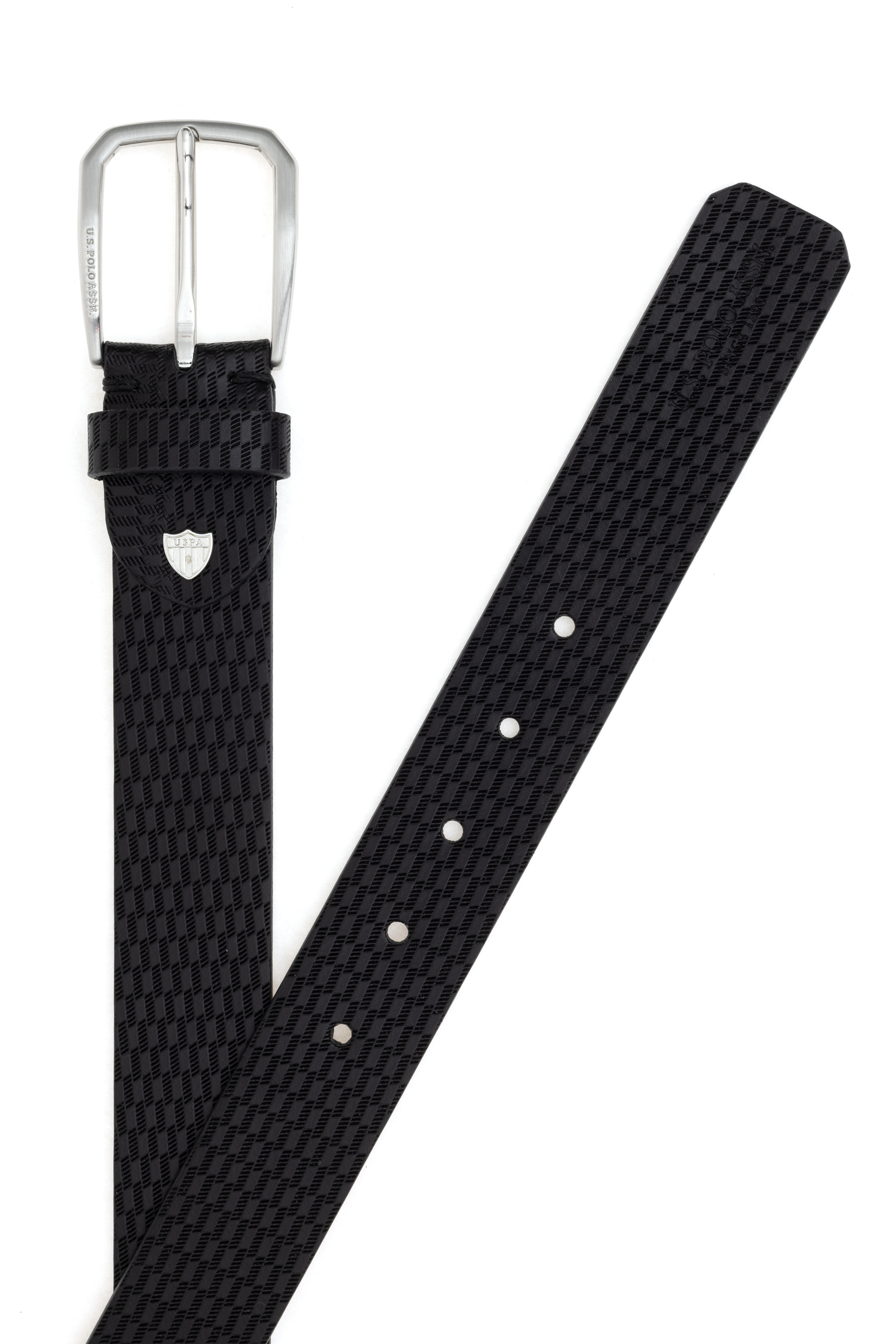 کمربند سیاه استاندارد فیت مردانه یو اس پولو | US POLO ASSN