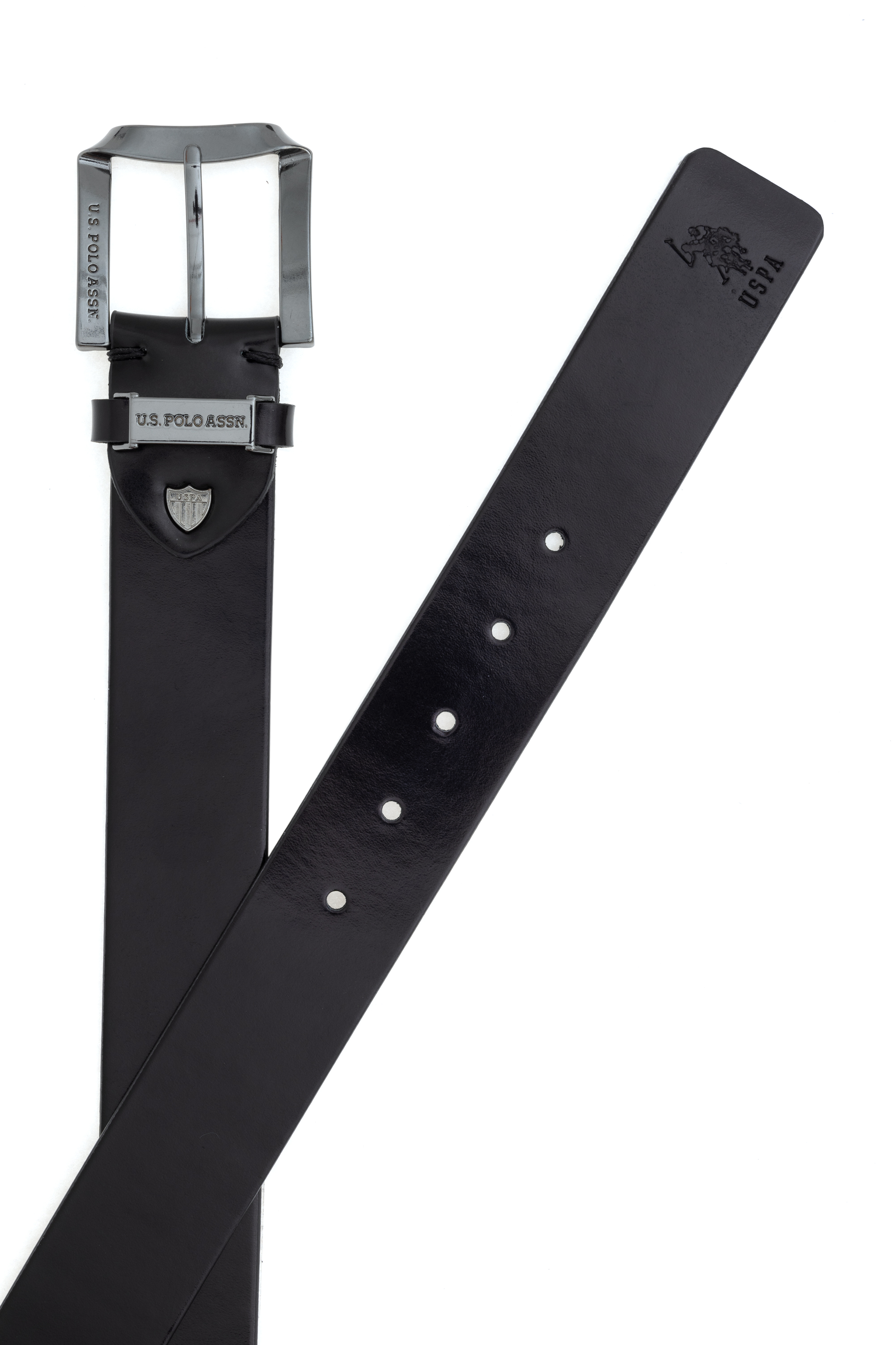 کمربند سیاه استاندارد فیت مردانه یو اس پولو | US POLO ASSN