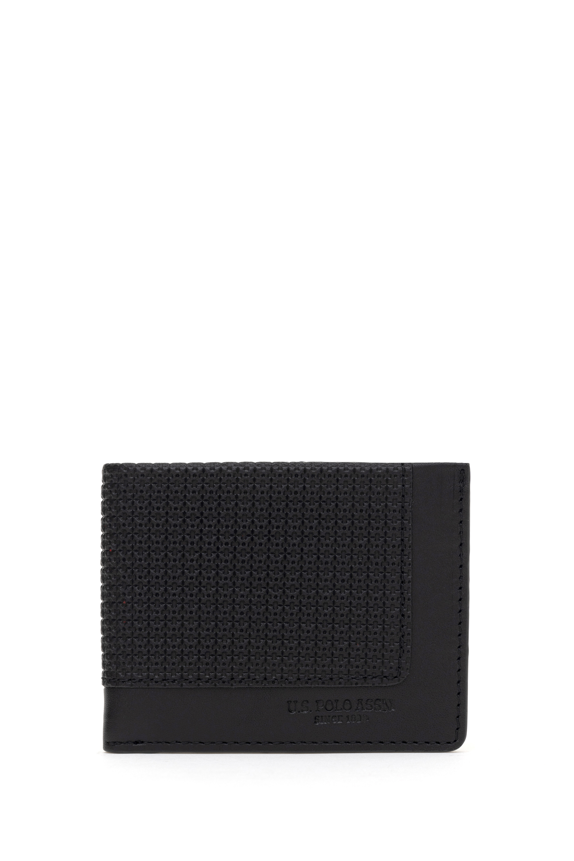 کیف پول سیاه استاندارد فیت مردانه یو اس پولو | US POLO ASSN