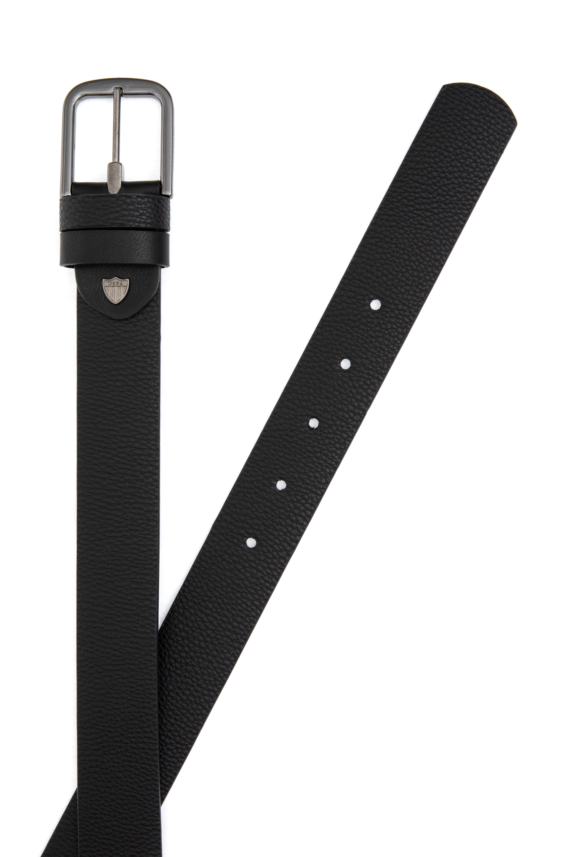 کمربند سیاه استاندارد فیت مردانه یو اس پولو | US POLO ASSN