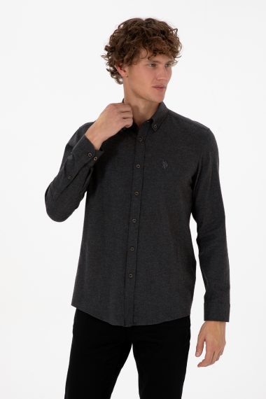 پیراهن  سیاه  اندامی  مردانه یو اس پولو | US POLO ASSN