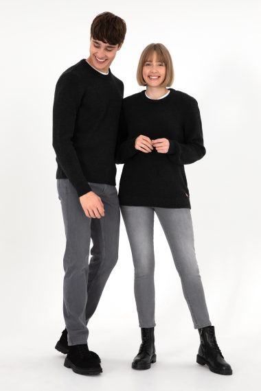 بافت یقه گرد سیاه  رگولار  مردانه یو اس پولو | US POLO ASSN