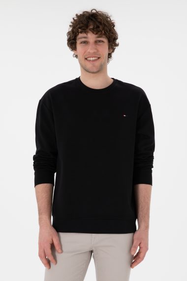 سویشرت یقه گرد سیاه  ریلکس  مردانه یو اس پولو | US POLO ASSN