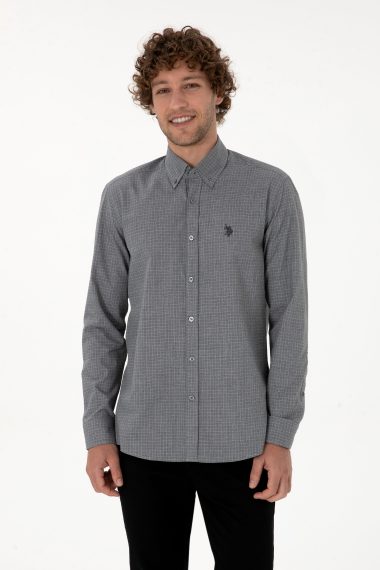پیراهن  سیاه  رگولار  مردانه یو اس پولو | US POLO ASSN