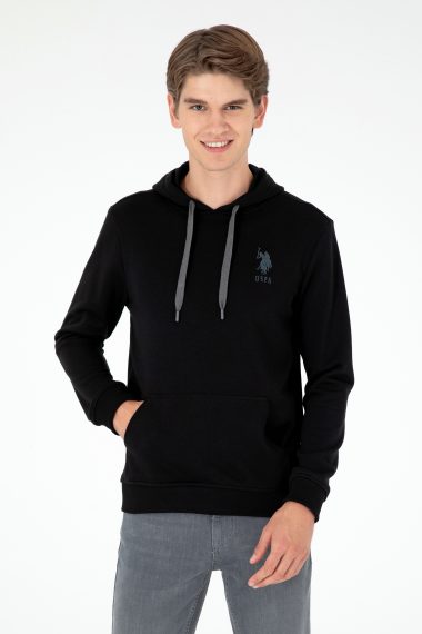 سویشرت بیسیک  سیاه  رگولار  مردانه یو اس پولو | US POLO ASSN