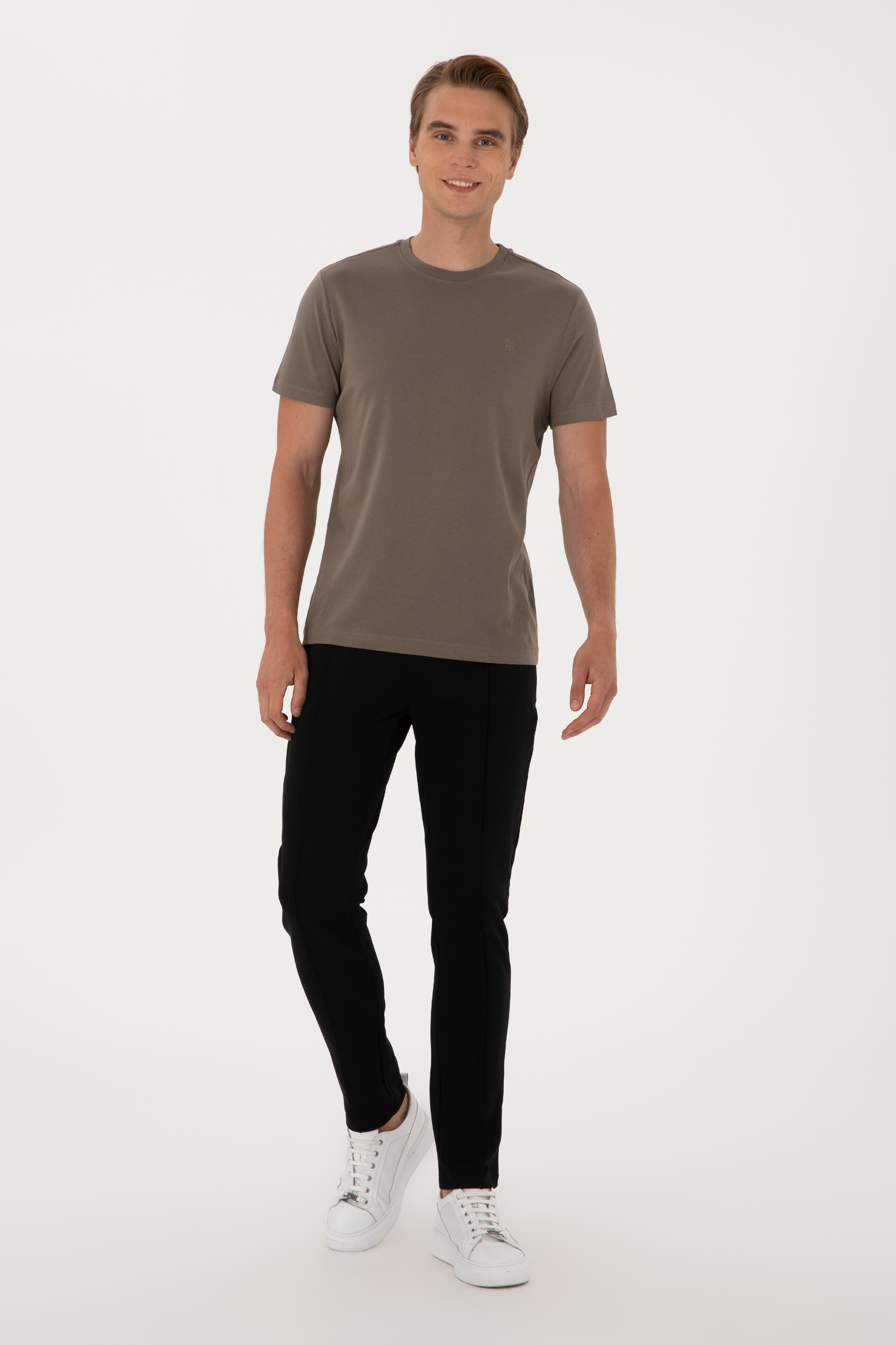شلوار ورزشی سیاه اندامی مردانه یو اس پولو | US POLO ASSN