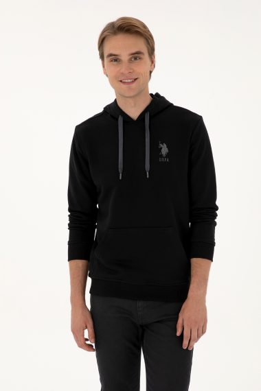 سویشرت بیسیک  سیاه  رگولار  مردانه یو اس پولو | US POLO ASSN