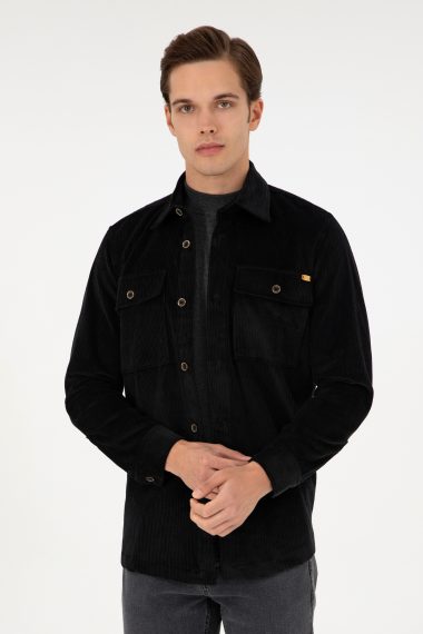 پیراهن  سیاه  ریلکس  مردانه یو اس پولو | US POLO ASSN