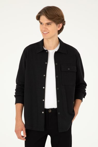 پیراهن  سیاه  ریلکس  مردانه یو اس پولو | US POLO ASSN