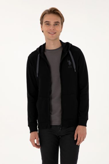 ژاکت  سیاه  رگولار  مردانه یو اس پولو | US POLO ASSN