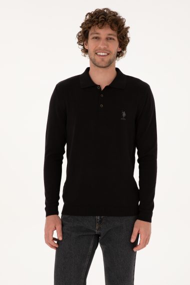 بافت بیسیک  سیاه  اندامی  مردانه یو اس پولو | US POLO ASSN