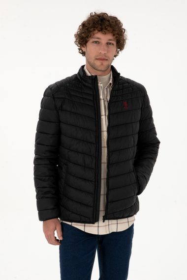 کاپشن سیاه بیسیک مردانه یو اس پولو | US POLO ASSN