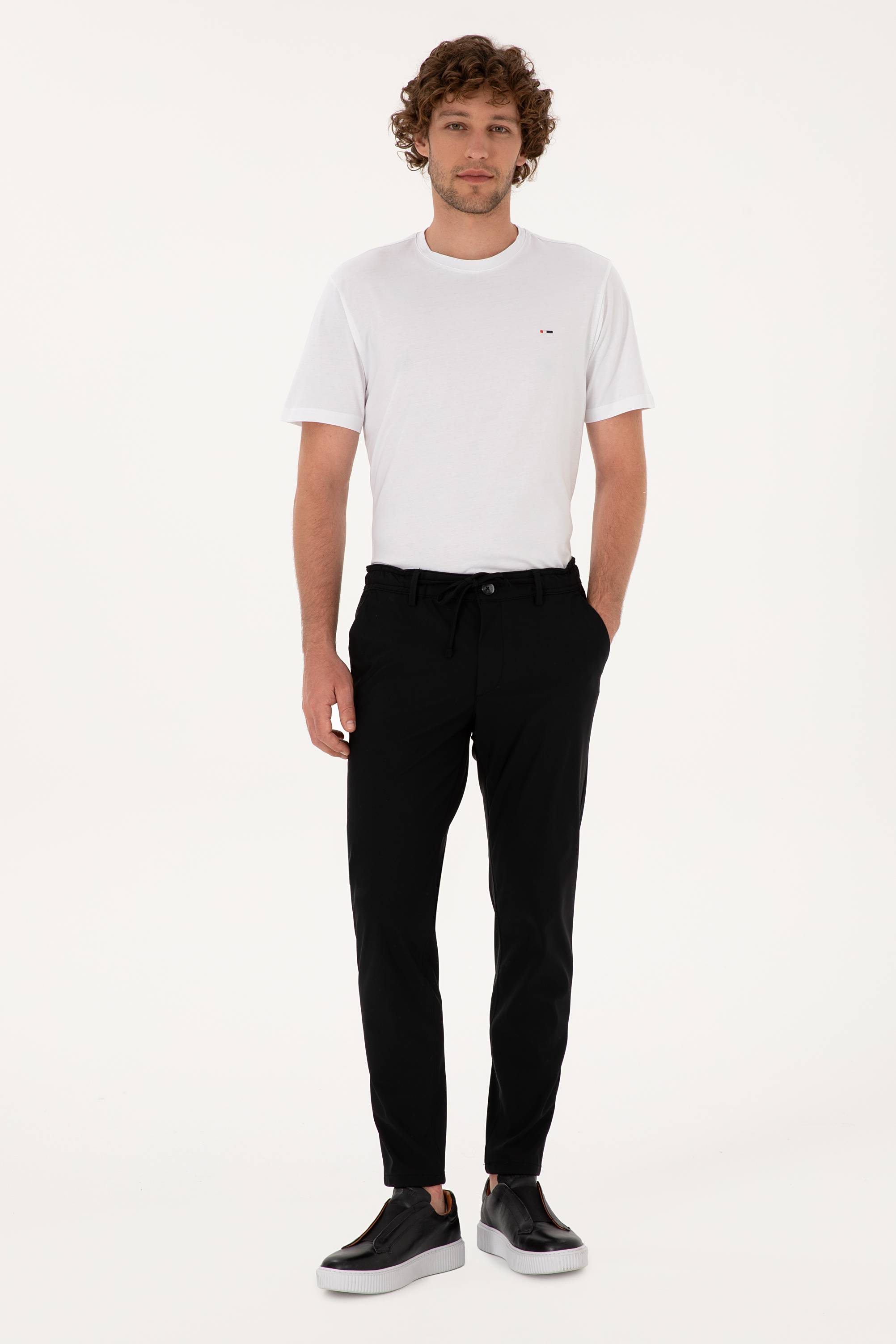 شلوار کانواس سیاه BODY مردانه یو اس پولو | US POLO ASSN