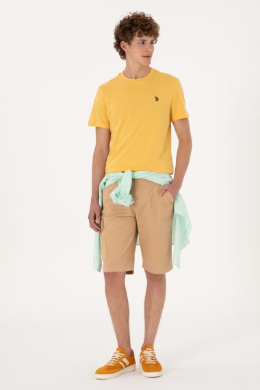 شلوارک  شتری  ریلکس  مردانه یو اس پولو | US POLO ASSN