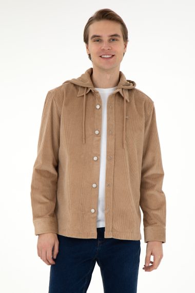 پیراهن  شتری  Oversize  مردانه یو اس پولو | US POLO ASSN