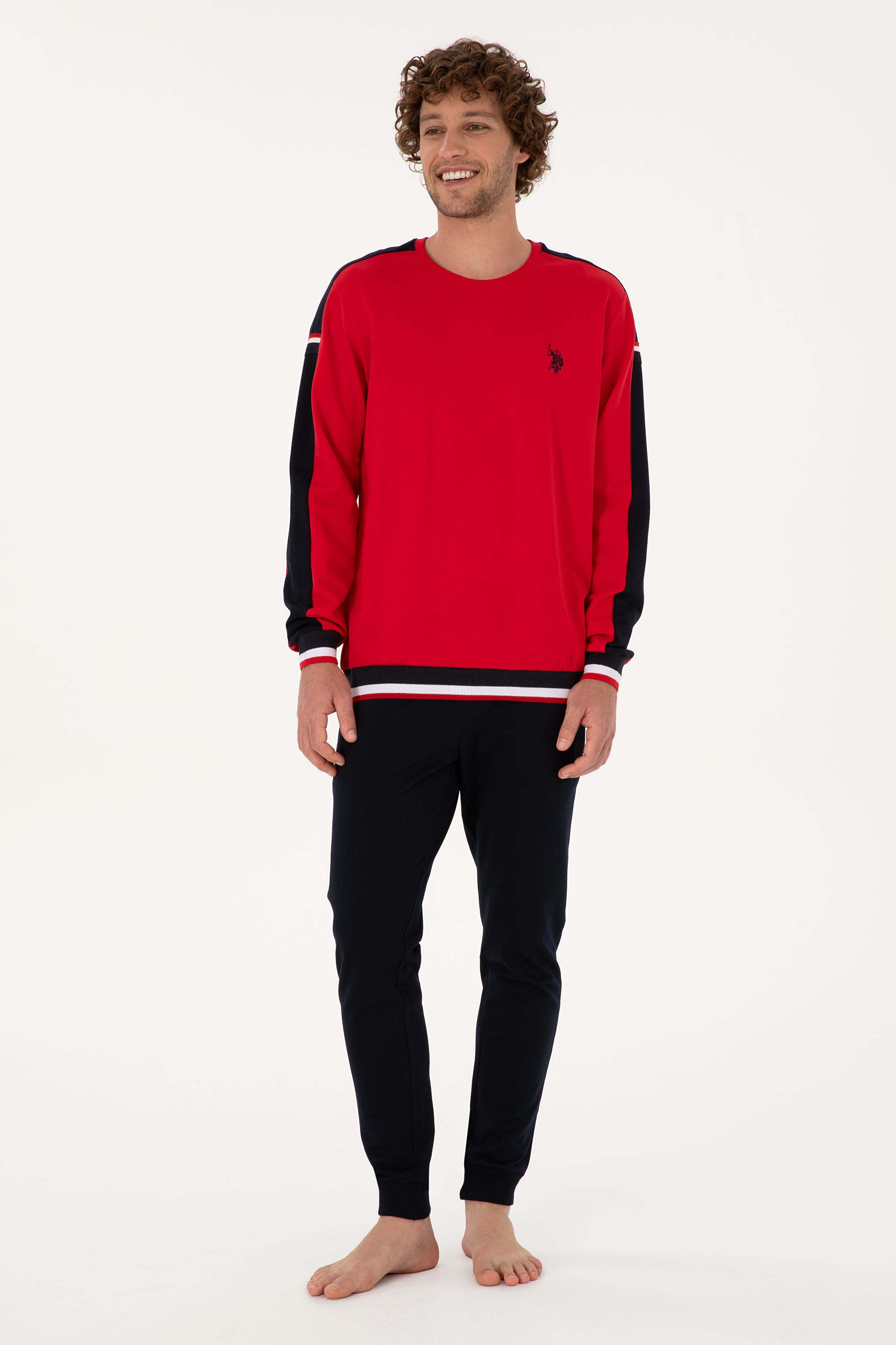 ست پیژامه قرمز استاندارد فیت مردانه یو اس پولو | US POLO ASSN