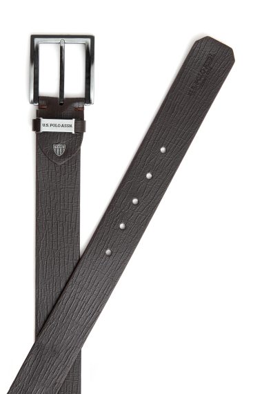 کمربند  قهوه ای  استاندارد فیت  مردانه یو اس پولو | US POLO ASSN